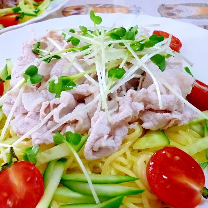 豚しゃぶ冷やし中華 お肉が美味しくなる手順 レシピ 作り方 By みつやん0211 楽天レシピ 豚しゃぶ冷やし中華 お肉が美味しくなる手順 レシピ 作り方 By みつやん0211 楽天レシピ
